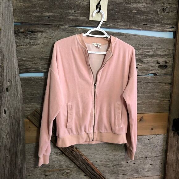 𝅺forever 21 Size Large Pink Valour Sweater Jacket - Picture 1 of 5